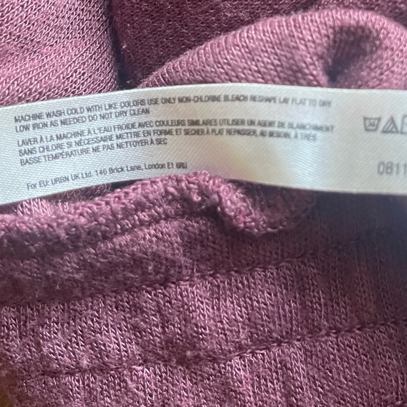 Free People Movement Windy Meadow Maroon/Burgundy Cropped Hoodie Sz Small - Picture 14 of 15